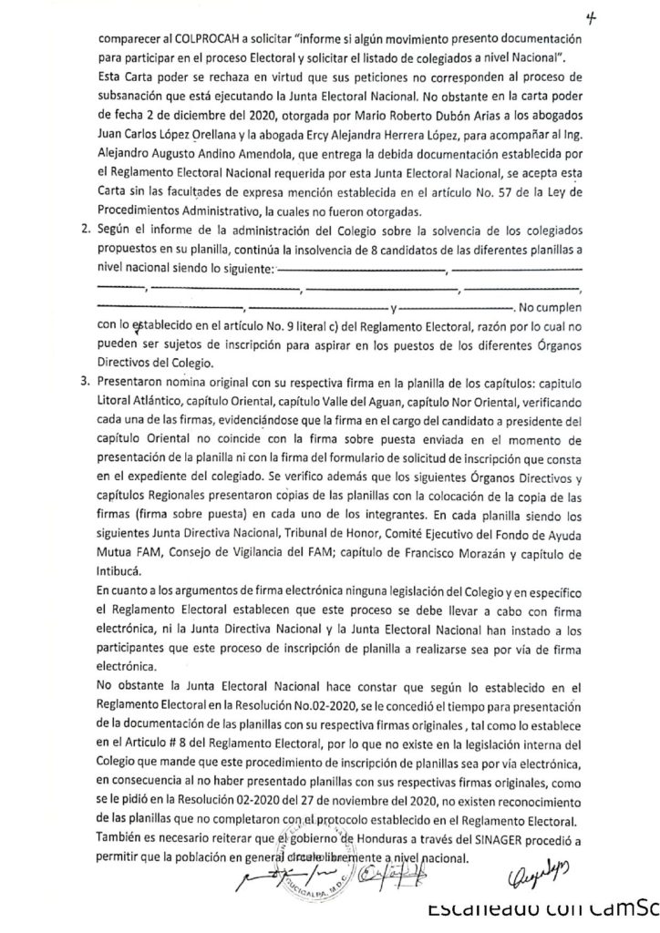 Resoluci N Donde Establece Proceso De Votaci N Por El Si O Por El